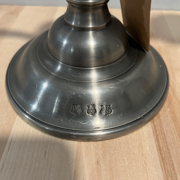 Elegant Genuine Pewter Candelabra - Picture 4 of 4